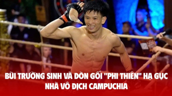 Bùi Trường Sinh và đòn gối "phi thiên" hạ gục nhà vô địch Campuchia - GMA Thần Võ Việt Nam 2025