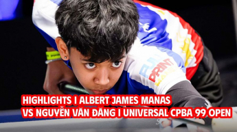 Highlights Albert James Manas vs Nguyễn Văn Đăng - Giải Universal CPBA 99 Open