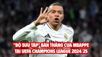 "BỘ SƯU TẬP" BÀN THẮNG CỦA MBAPPE TẠI UEFA Champions League 2024/25