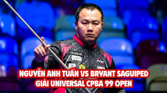 Highlights Nguyễn Anh Tuấn vs Bryant Saguiped - Giải Universal CPBA 99 Open
