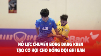 Nỗ lực chuyền bóng đáng khen tạo cơ hội cho đồng đội ghi bàn